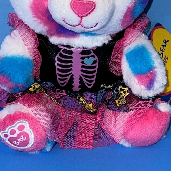 Build A Bear Smallfry Buddies Hearts & Hugs 7" Plush Skeleton Witch Dress Tags - Picture 3 of 9